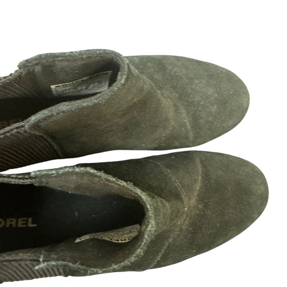 Sorel Joan Rhapsody Chelsea Wedge Boot Suede Size 9 EUC - Picture 9 of 11